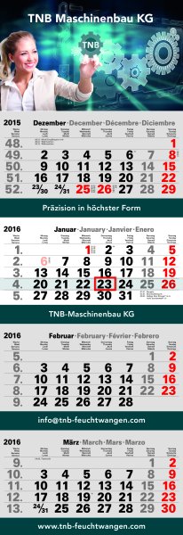 4 Monatskalender Plus Eins Post
